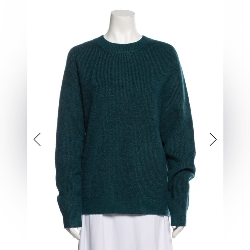 The Frankie Shop Deep Teal Crew Neck Sweater